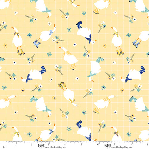 5206-44 Yellow || Ducks in the Rain