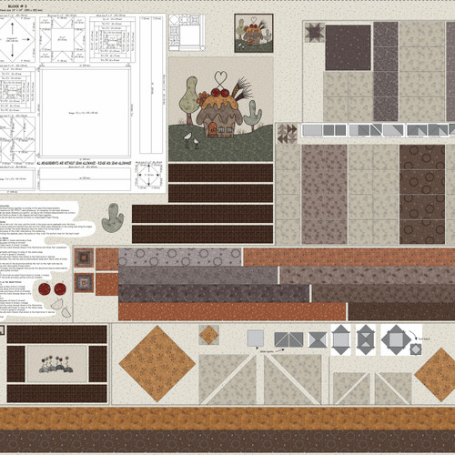 4505-310 Multi || Stof Cup Cake Quilt