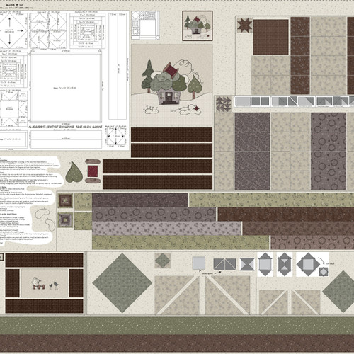 4505-317 Multi || Stof Cup Cake Quilt