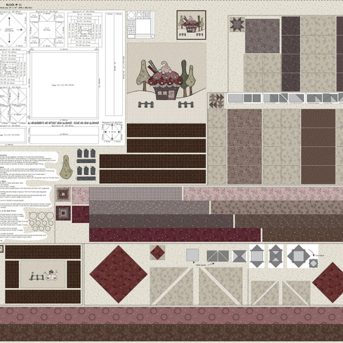 4505-318 Multi || Stof Cup Cake Quilt