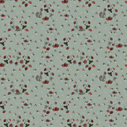 4504-291 Jade || Stof Strawberry Mischief