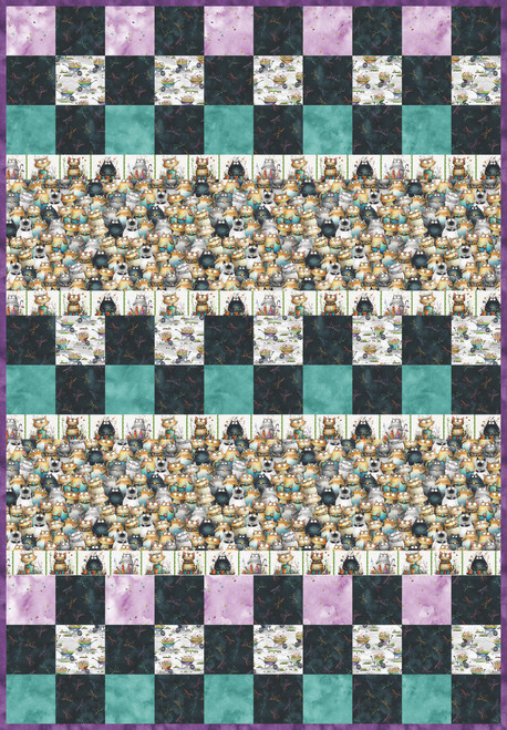 Herding Cats Landscaping - Check Me Out Quilt - Dark