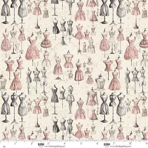 5357-12 Pink and Ecru || Buttons and Keepsakes