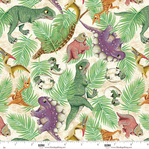 5308-14 Cream || Little Dino World