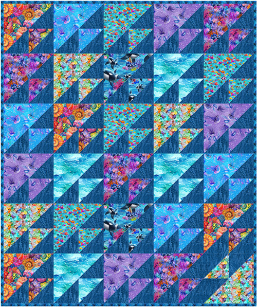 Blue Abyss - Be Unique Quilt