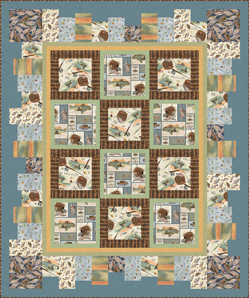 Gone Fishing - Fishing Medley Quilt