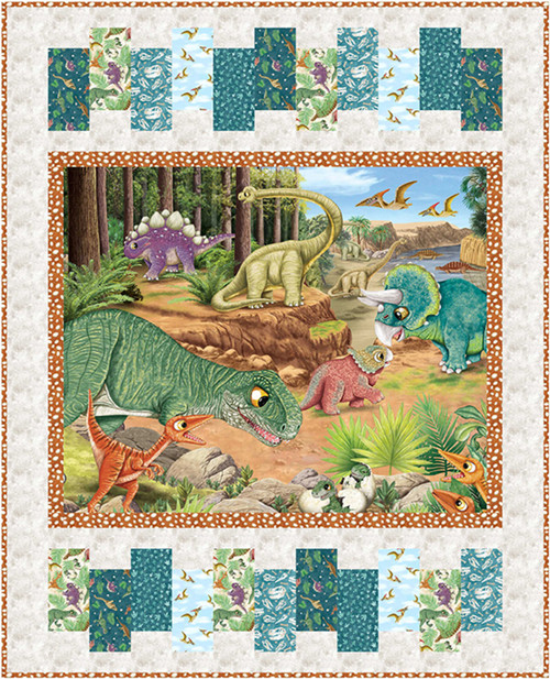 Little Dino World - Paint Chips Quilt