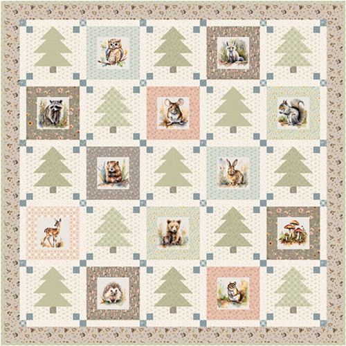 Wildwood Whimsy - Wildwood Whimsy Forest Crib Quilt