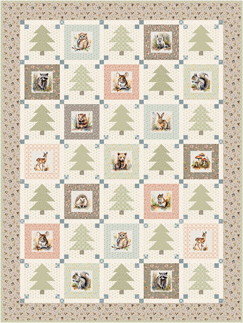 Wildwood Whimsy - Wildwood Whimsy Forest Twin Quilt
