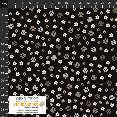 4504-401 Charcoal || Flower Cats