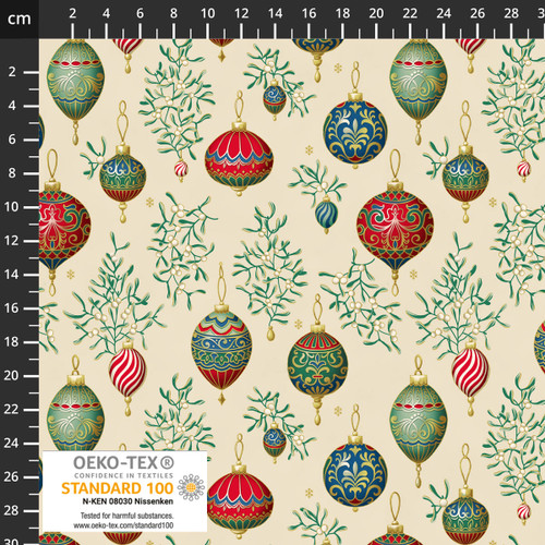 4594-017 Cream Gold || Starlit Snowflakes