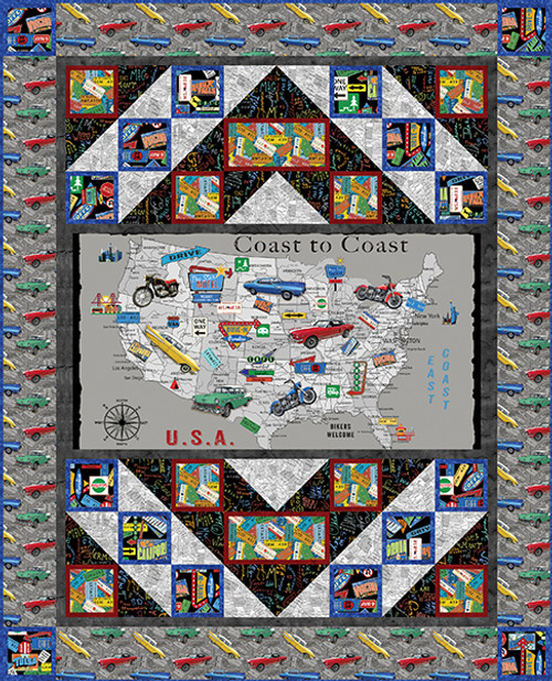Coast to Coast Panel Quilt #1