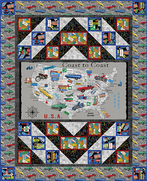 Coast to Coast Panel Quilt #1 Coast to Coast Panel Quilt #1