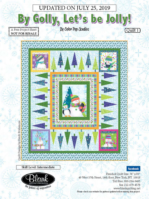 By Golly, Let's Be Jolly Quilt! #1 By Golly, Let's Be Jolly Quilt! #1