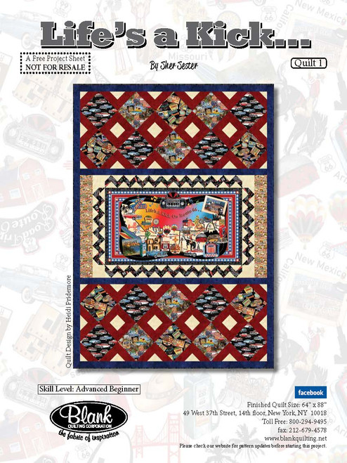 Life's a Kick Quilt #1 Life's a Kick Quilt #1