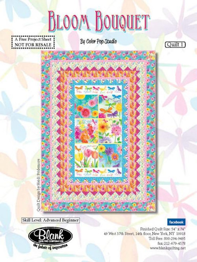 Bloom Bouquet Quilt #1, Current Project, The Blank Quilting Corporation