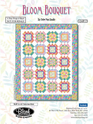 Bloom Bouquet Quilt #2, Current Project, The Blank Quilting Corporation