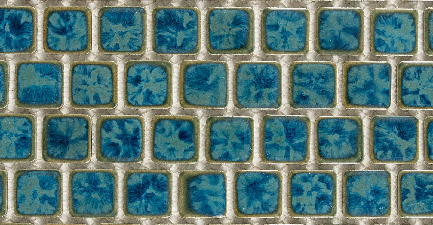 Atlantic Harmony Pool Tile - Gulf Blue Glossy