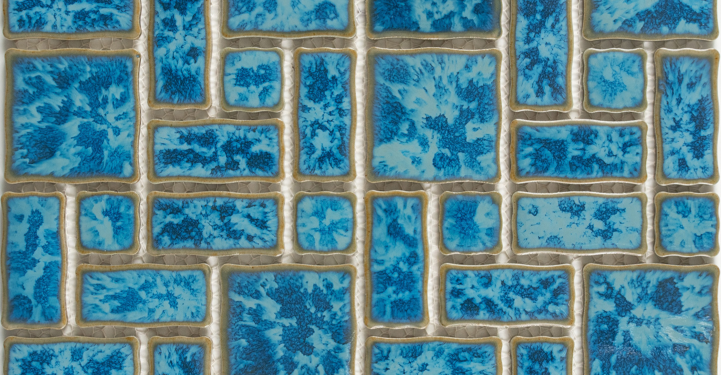 Atlantic Reflection Pool Tile - Gulf Blue Glossy