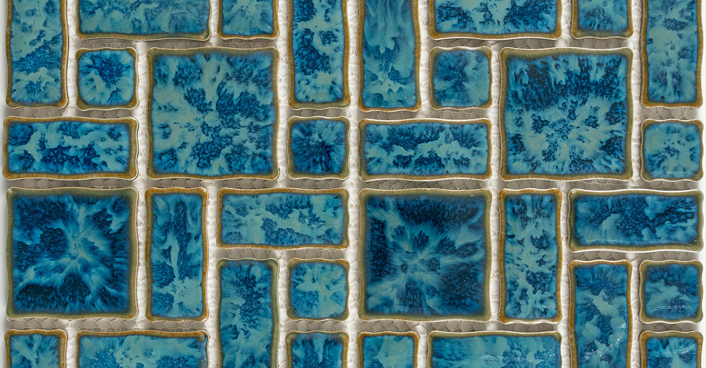Atlantic Reflection Pool Tile - Bahama Blue Glossy