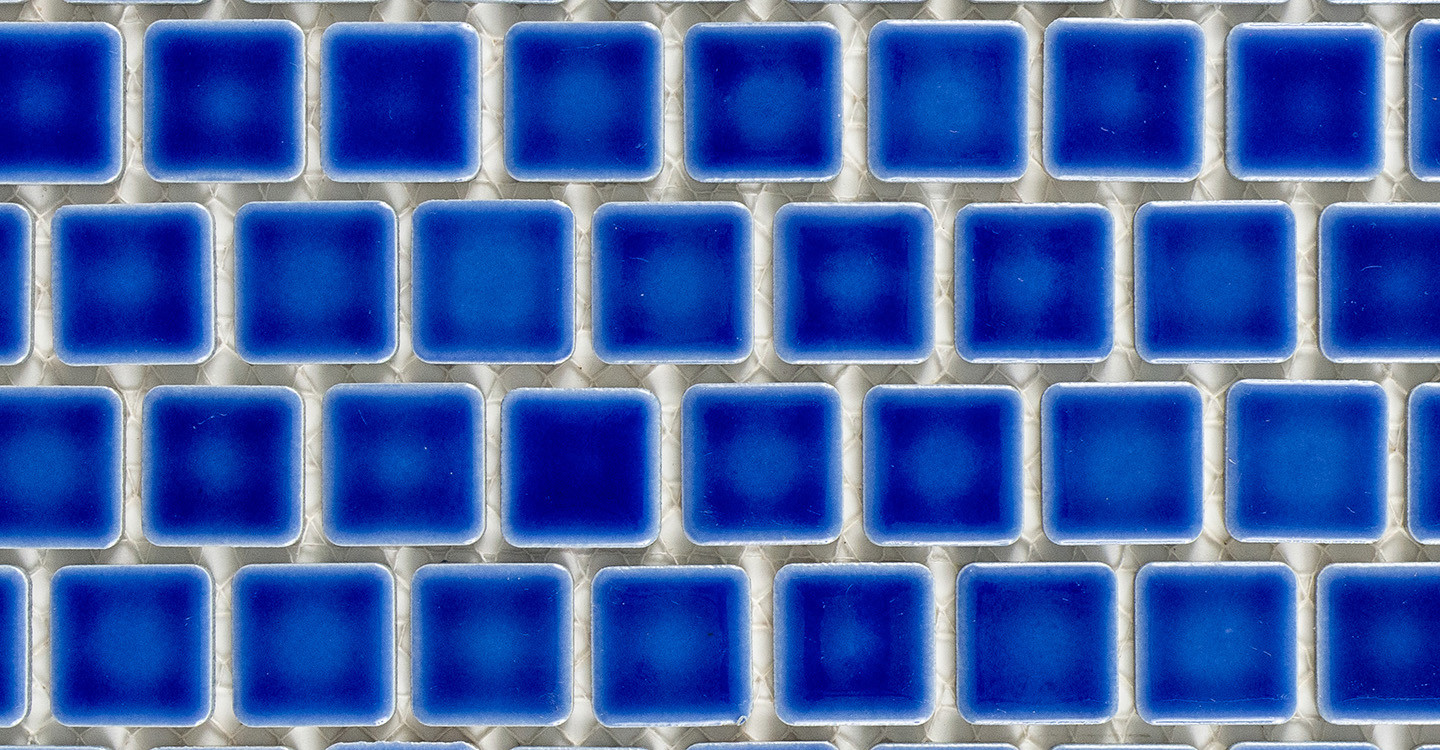 Atlantic Harmony Pool Tile - Electric Blue Glossy