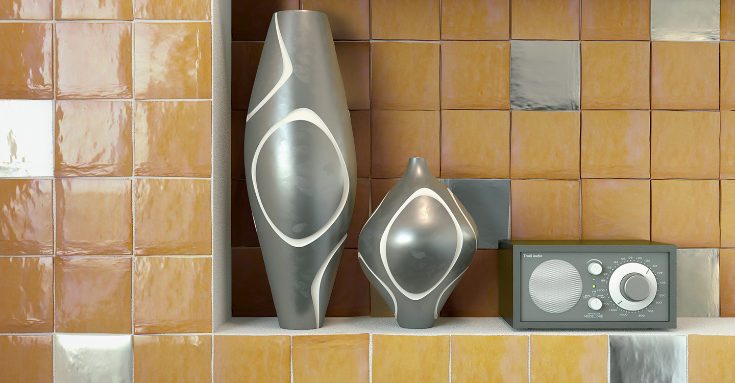 Cev Paloma - Silver Metallic | Glazed Ceramic