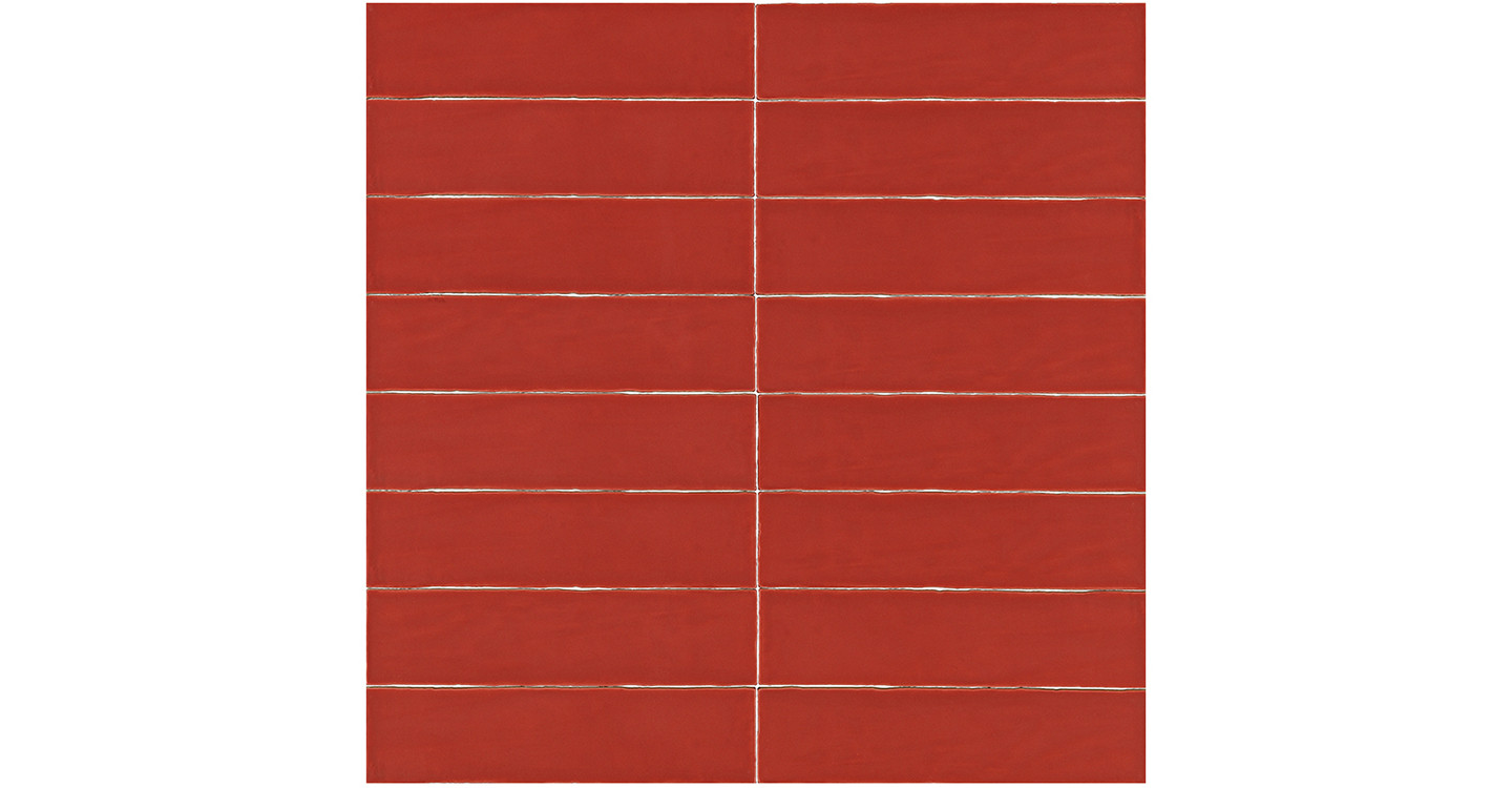 Avi Selene - Burnt Orange Matte Glazed Ceramic Tile