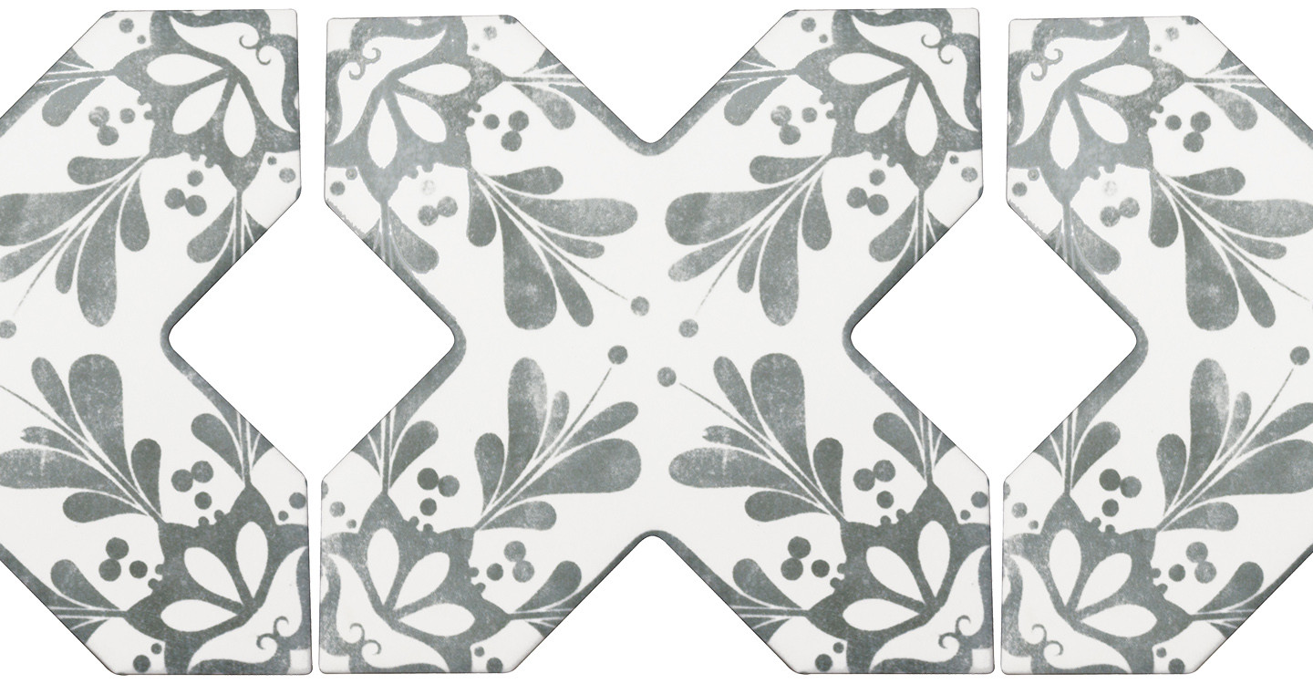 Cev Rhyme - Cross Floral Grey Matte