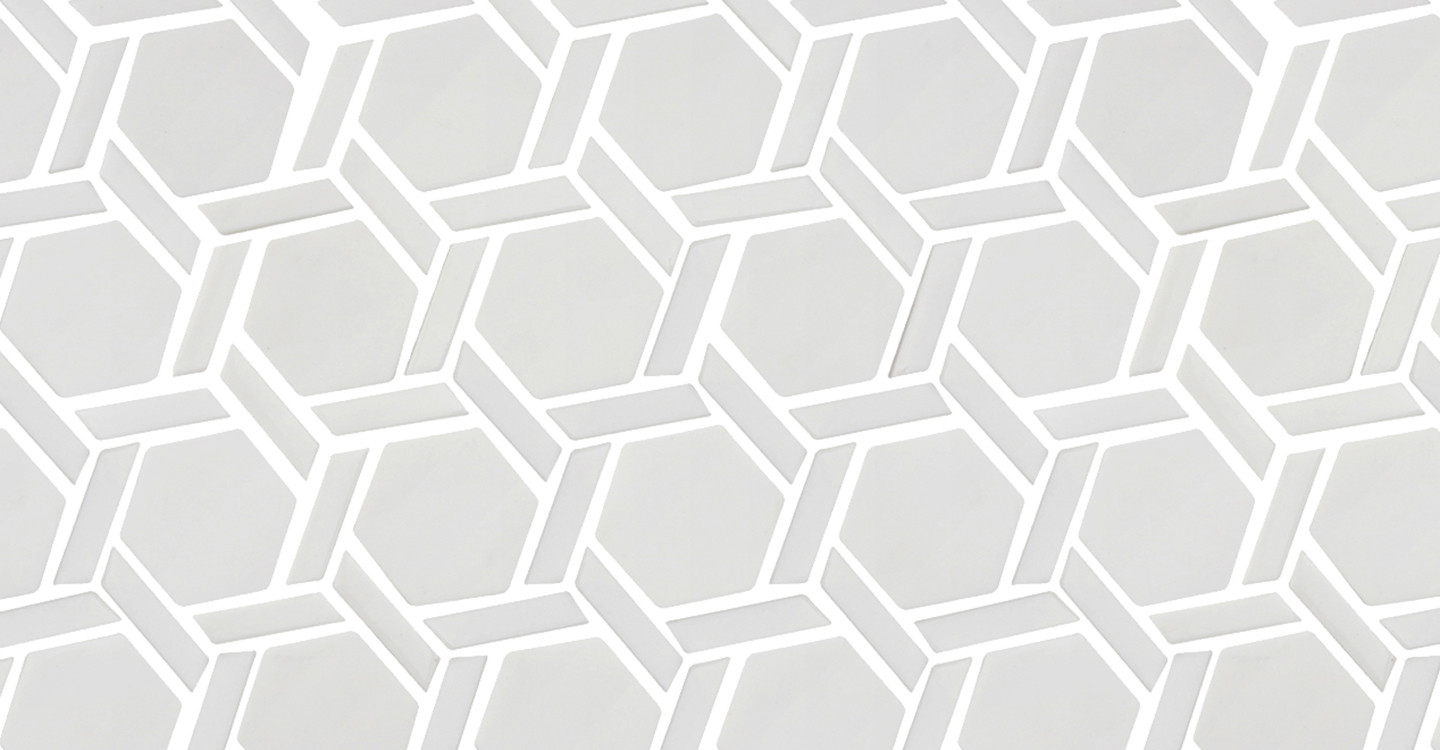 Avi Boreal - Hexagon White Matte