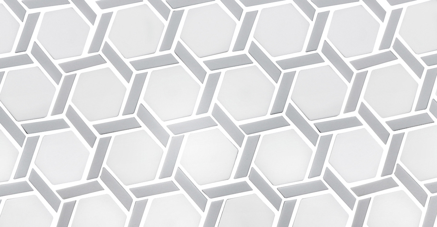 Avi Boreal - Hexagon Light Grey Matte