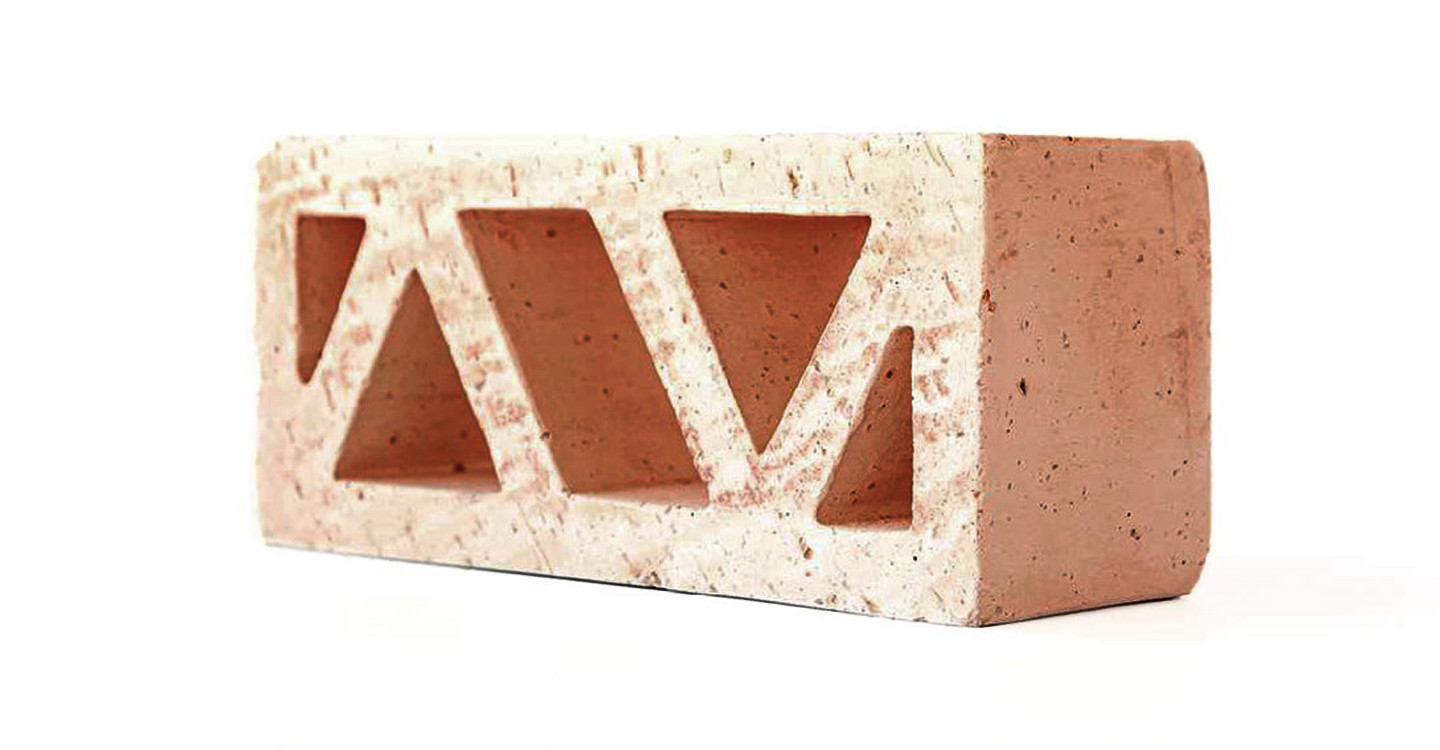 Amparo Breeze Block - Lattice Red Natural