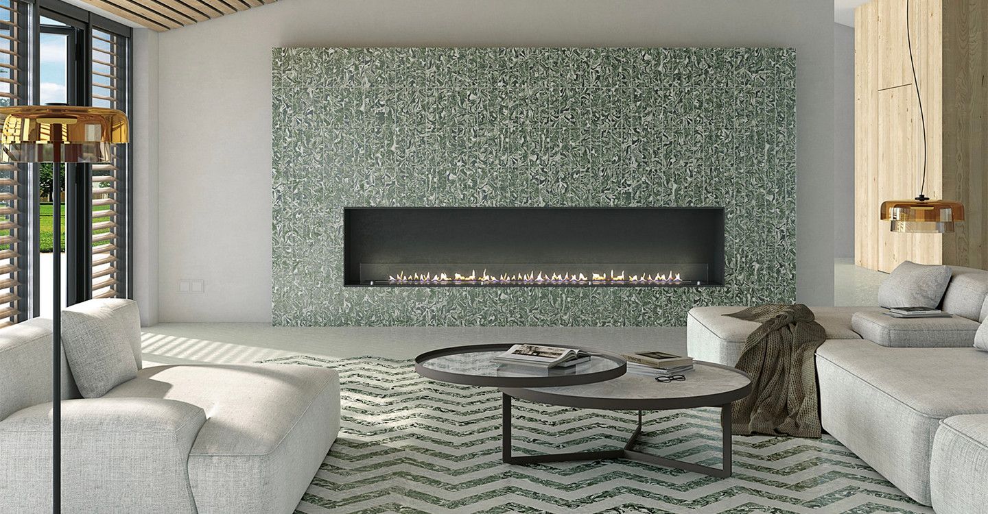 Isla Planemo - Green Multi-Finish | Glazed Porcelain