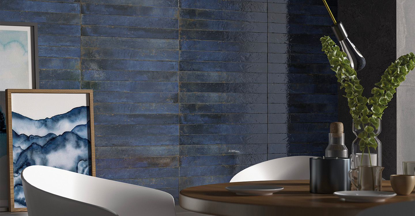 Onda Dawn - Sea Blue Glossy | Glazed Porcelain