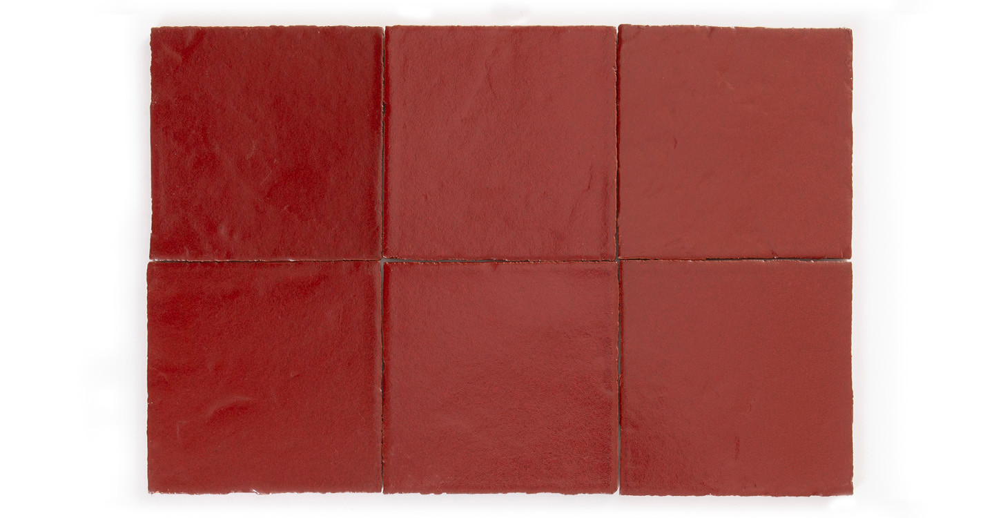 Santos Moroccan - Antique Red Glossy | Glazed Ceramic