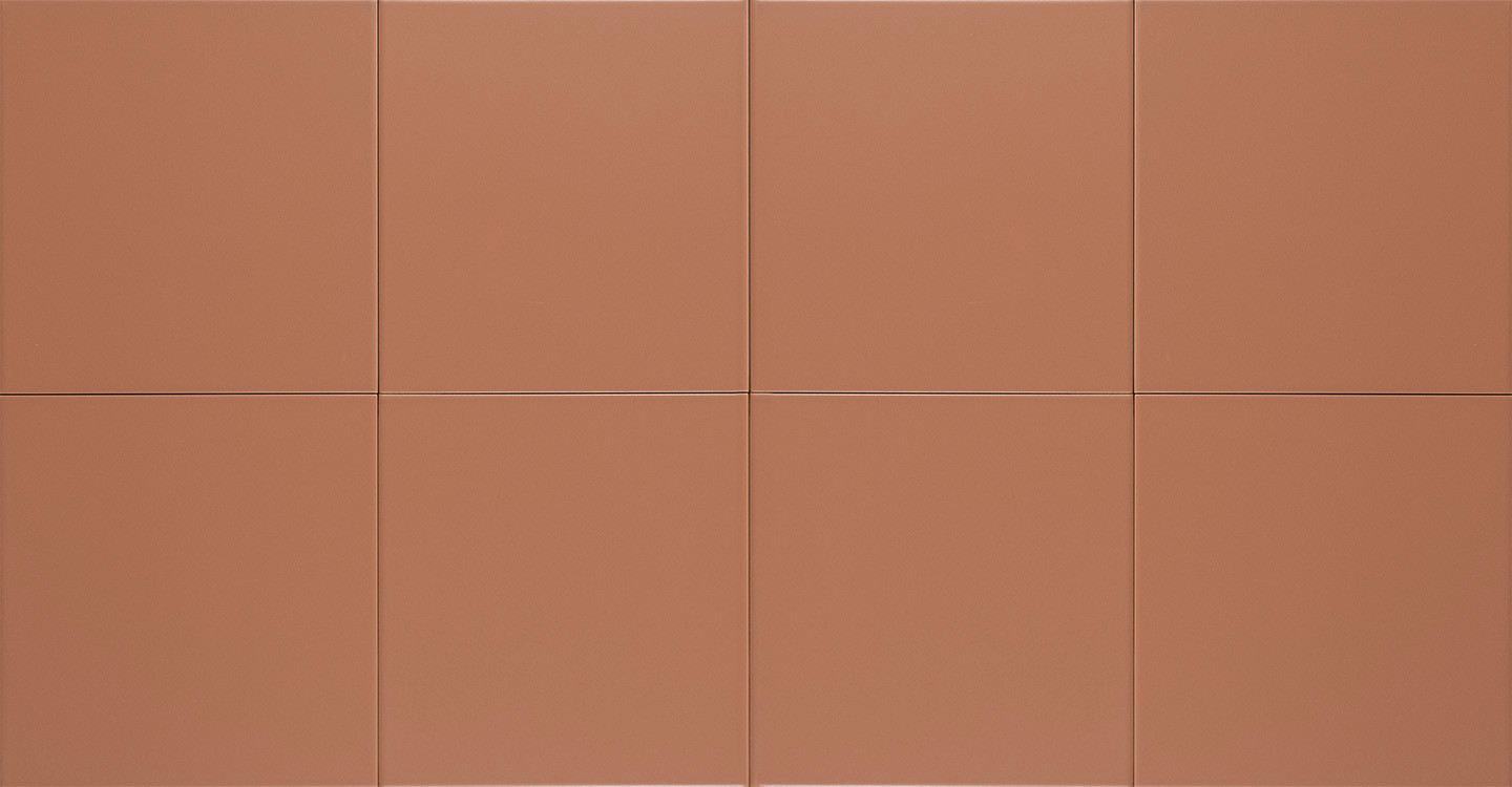 Salbo Color Blocks - Terracotta Matte | Glazed Ceramic