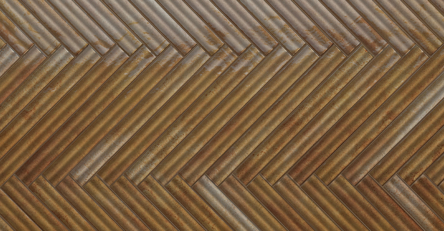Viola Philo - Deco Bamboo Toffee Glossy | Glazed Porcelain