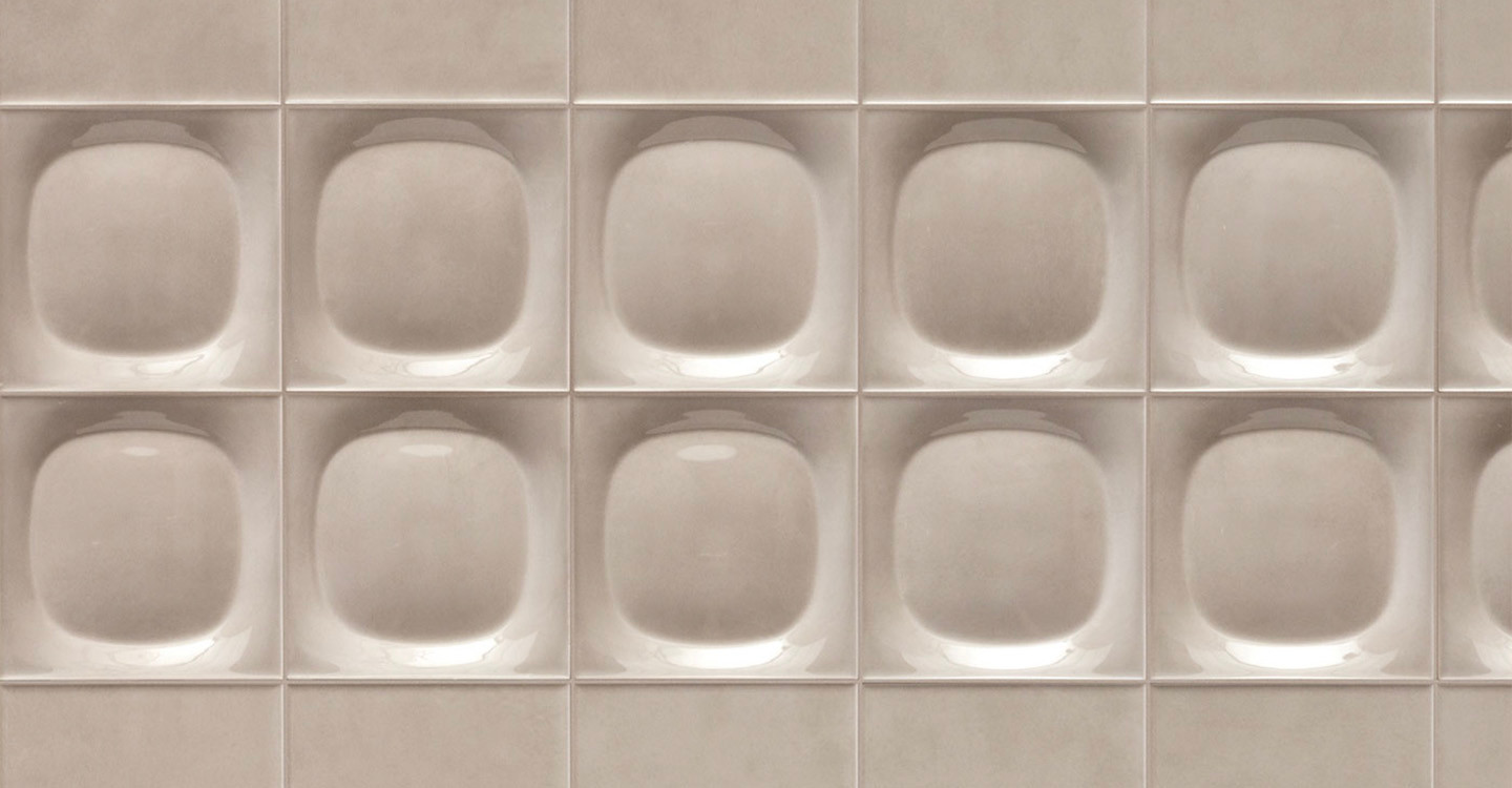 Fabbrino Anders - Grey Deco Glossy | Glazed Ceramic