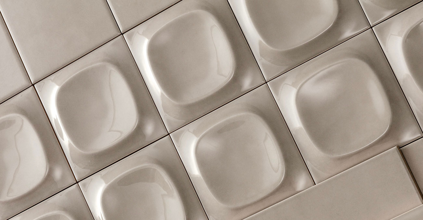Fabbrino Anders - Grey Deco Glossy | Glazed Ceramic
