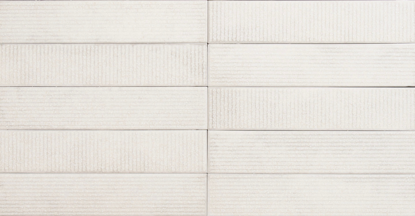 Madras Point - Ivory Straight Glossy | Glazed Ceramic
