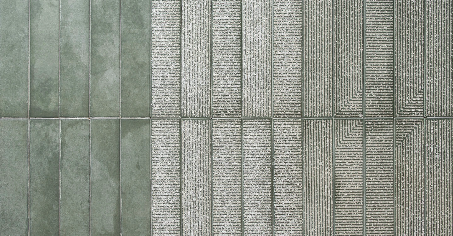 Madras Point - Green Glossy | Glazed Ceramic