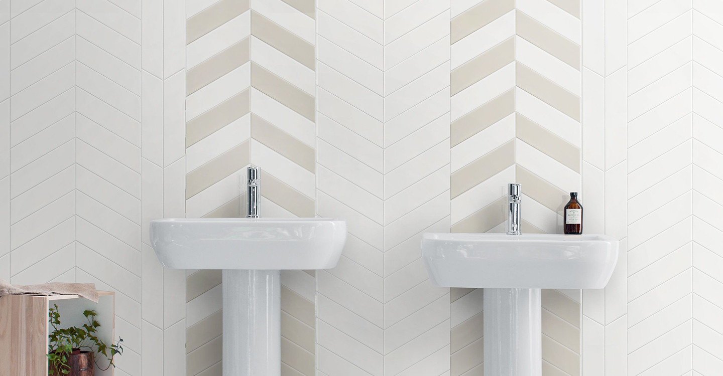 Ravenna Chevron - Alabaster Glossy