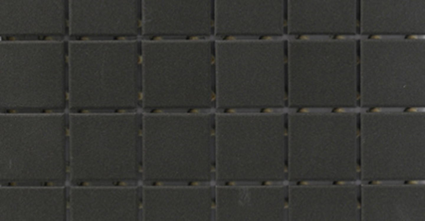 Eden Porcelain Mosaic - Black Unglazed