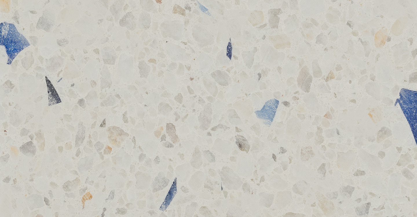 Gemma Luce Terrazzo - Sapphire Glass Honed