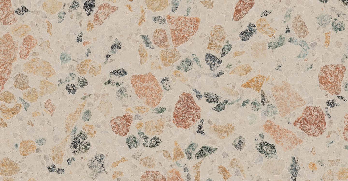 Gemma Marmo Terrazzo - Amorfo Sandblasted