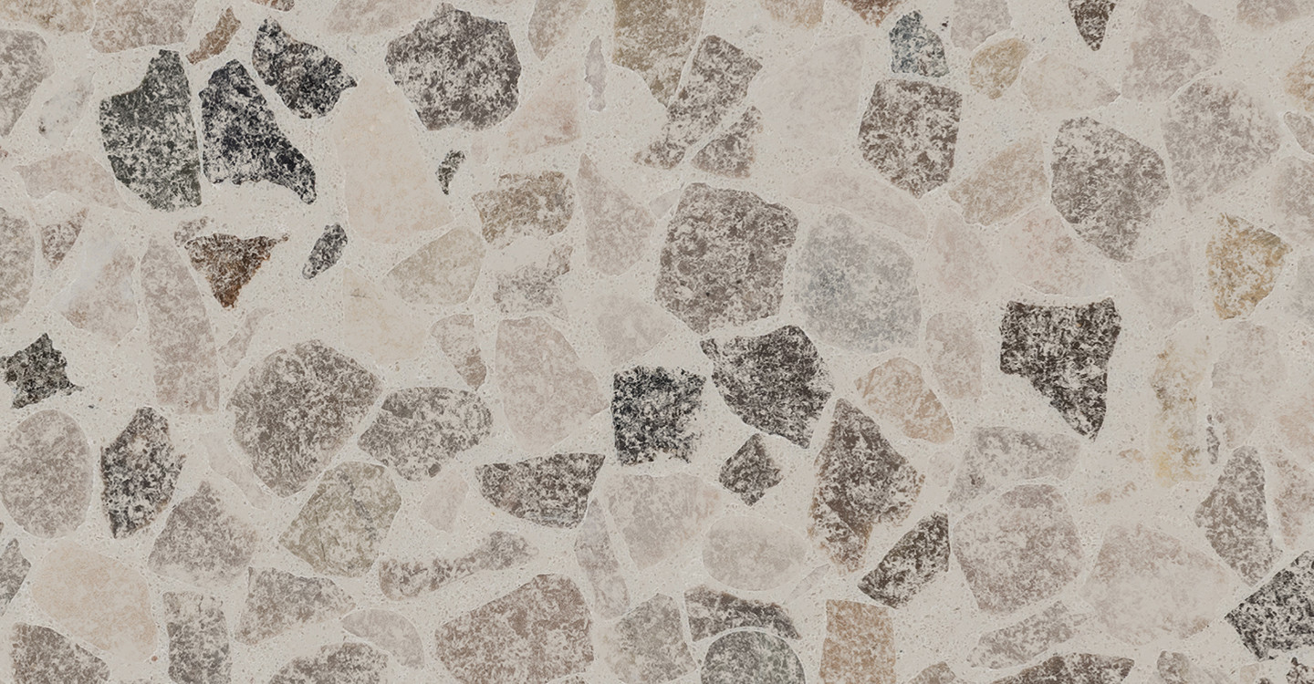 Gemma Nocciolo Terrazzo - Bedrock Sandblasted