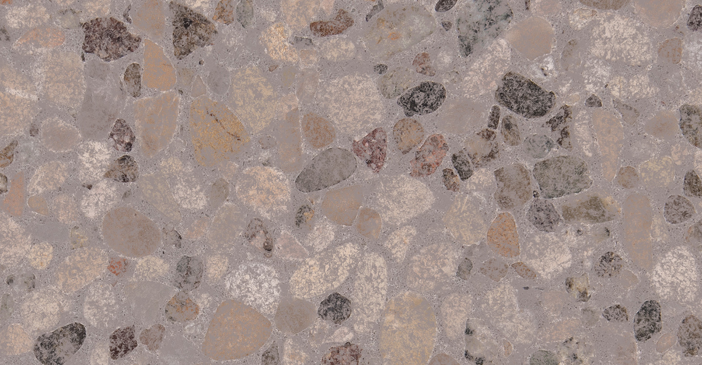 Gemma Nocciolo Terrazzo - Cinder Sandblasted