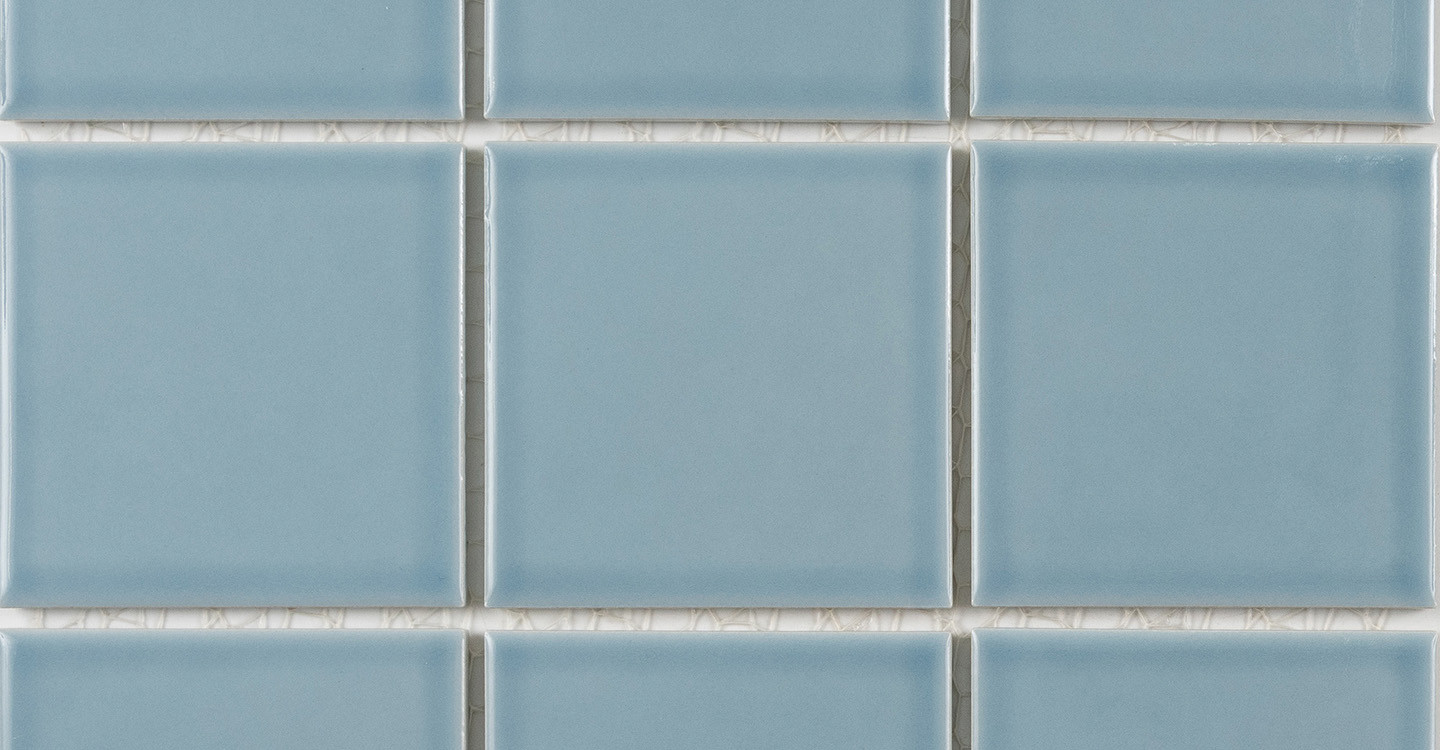 International Basic Glazed Square - Misty Powder Blue Glossy