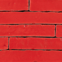 Mateo Rainbow Glazed Brick - Red Glossy