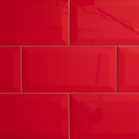 May Beveled Field - Red Glossy