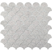 Eden Glass Mosaic - Terrazzo White Scale Matte